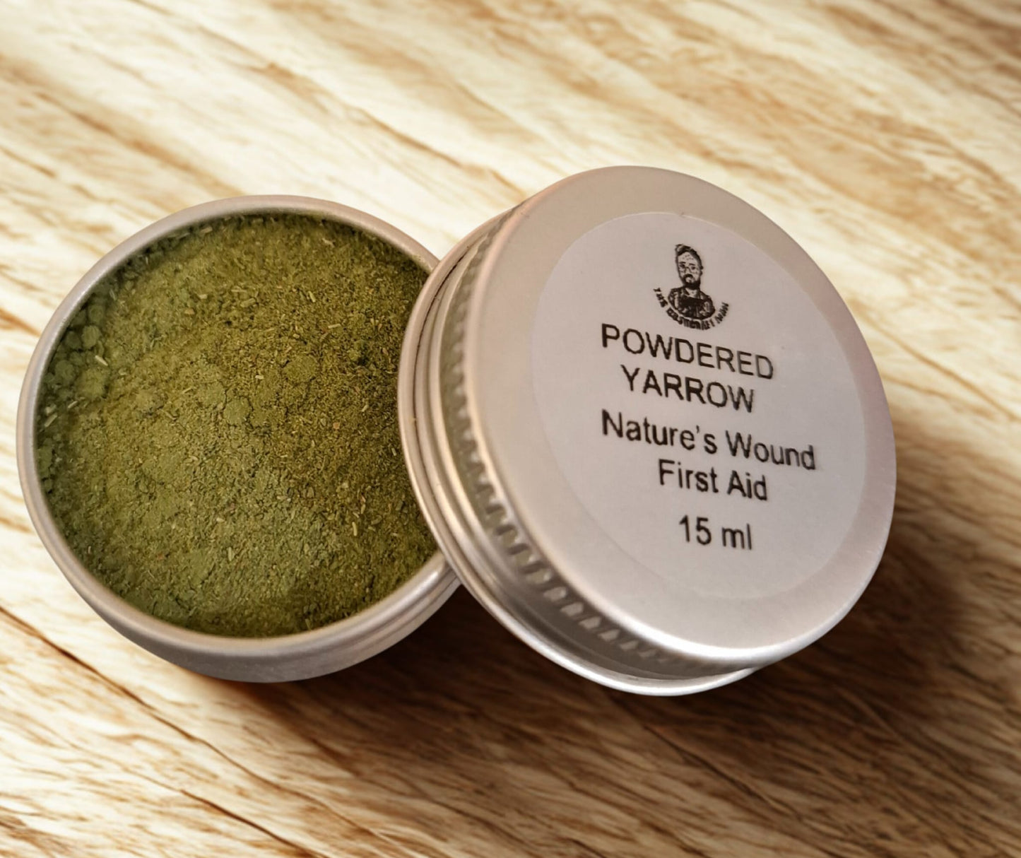 Yarrow Leaf Powder (Achillea millefolium), finely ground and 100% natural- for cuts and grazes