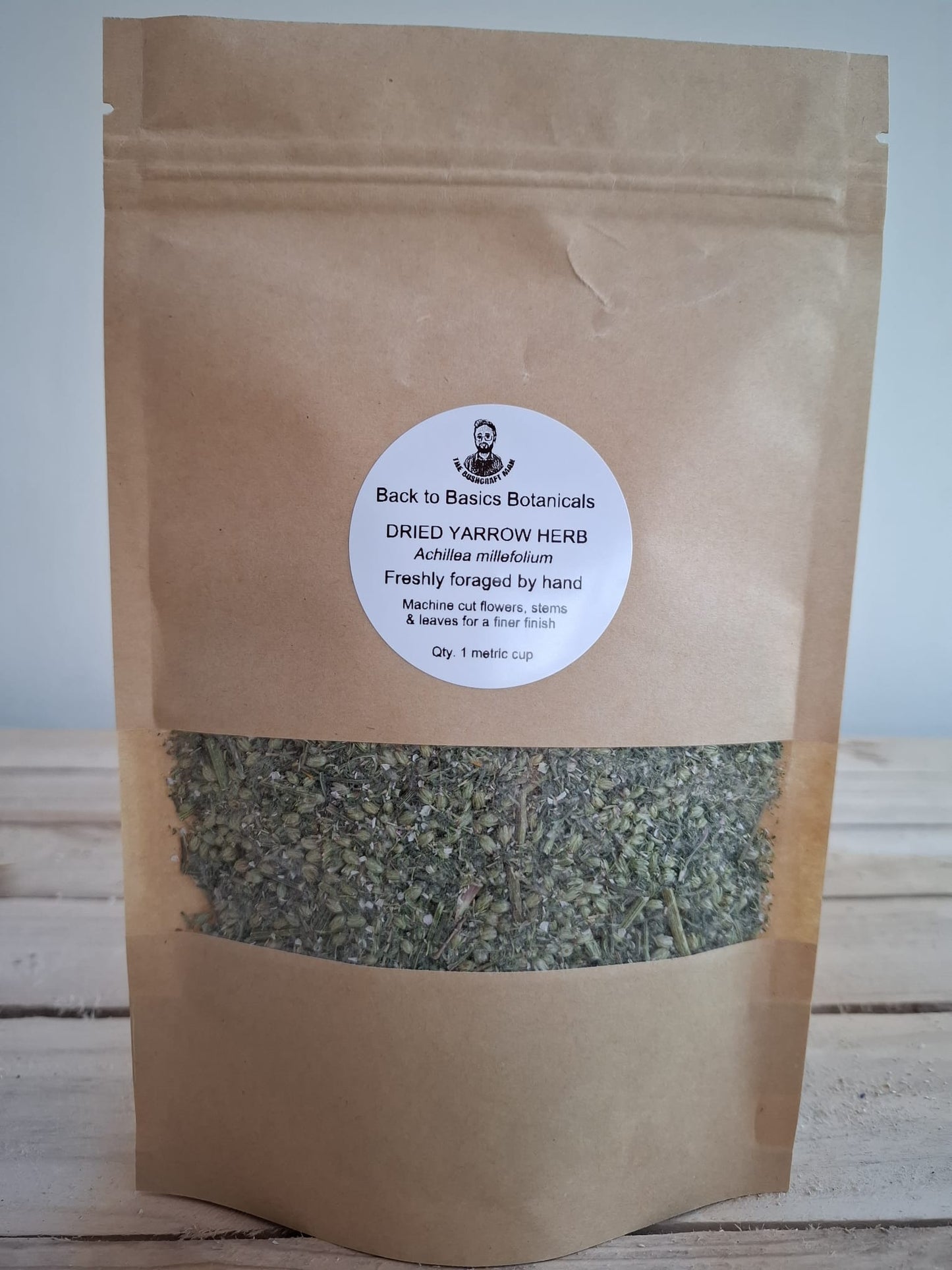 Yarrow (Achillea millefolium) Herb– Dried, machine-cut flowers, leaves & stems